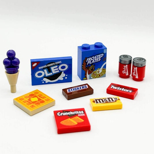 Junk Food Pack (Series 1) made from LEGO parts - B3 Customs - 