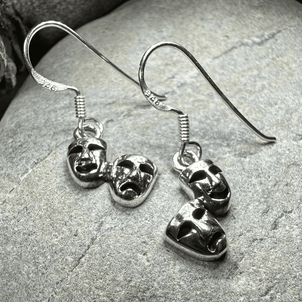 Theater Mask Earrings - 
