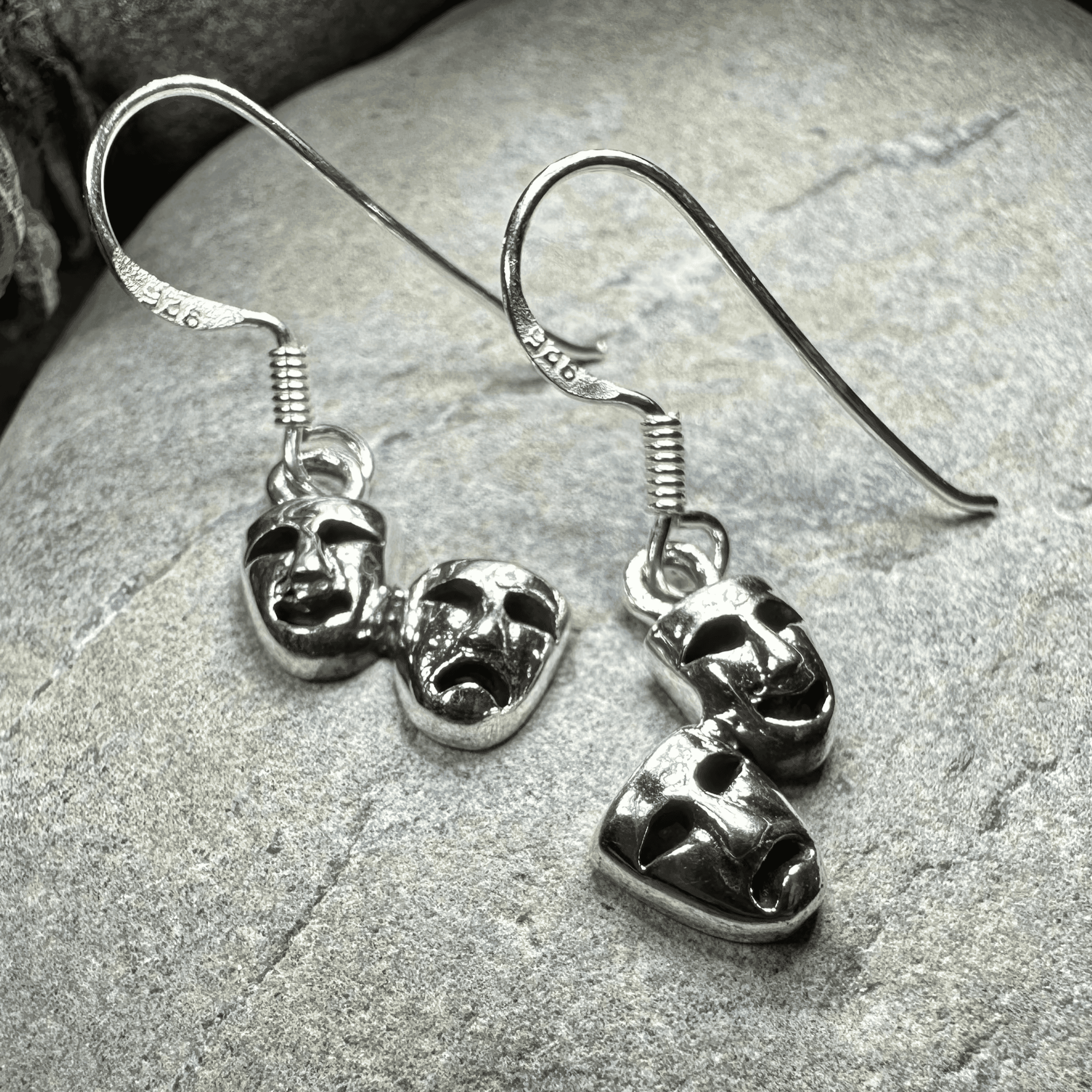Theater Mask Earrings - 