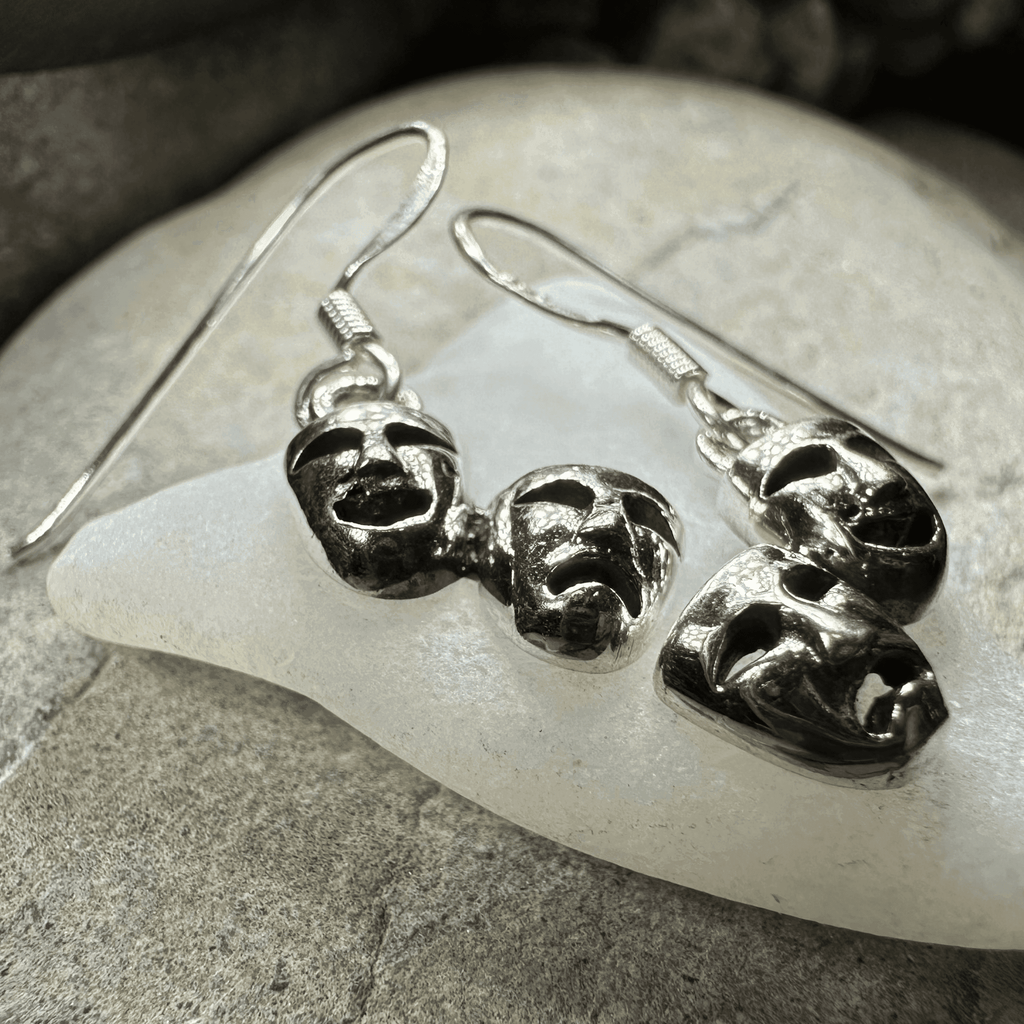 Theater Mask Earrings - 