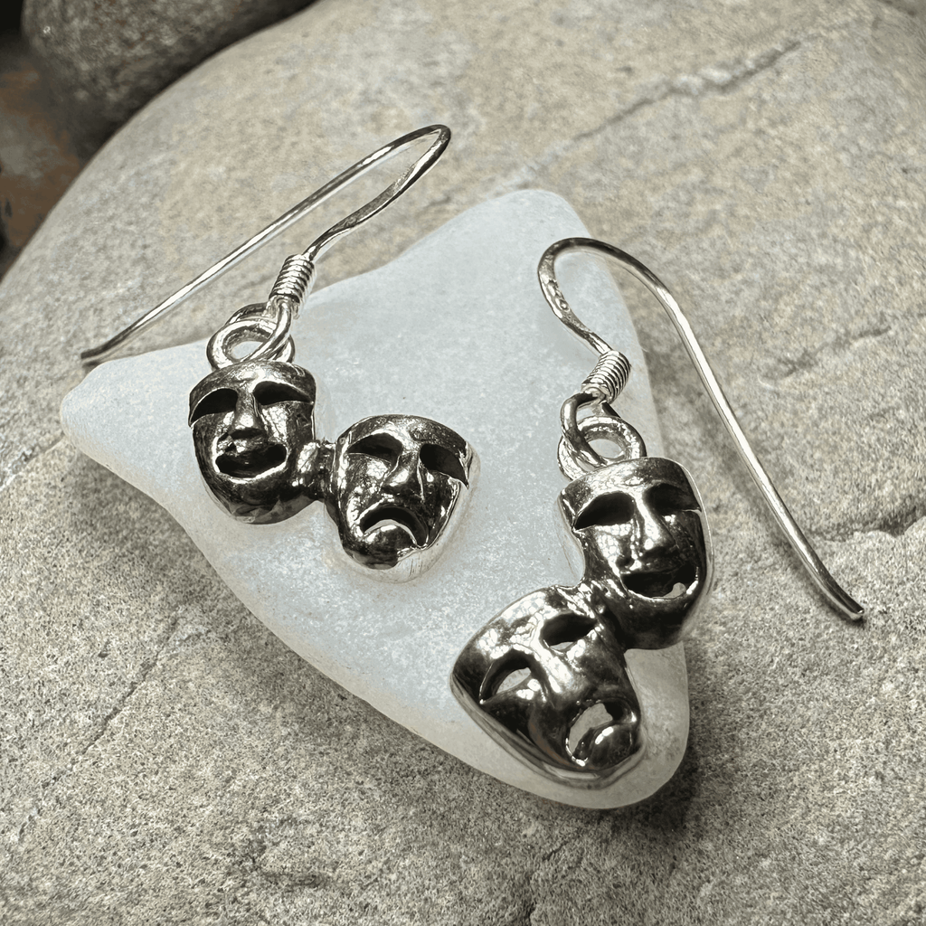Theater Mask Earrings - 