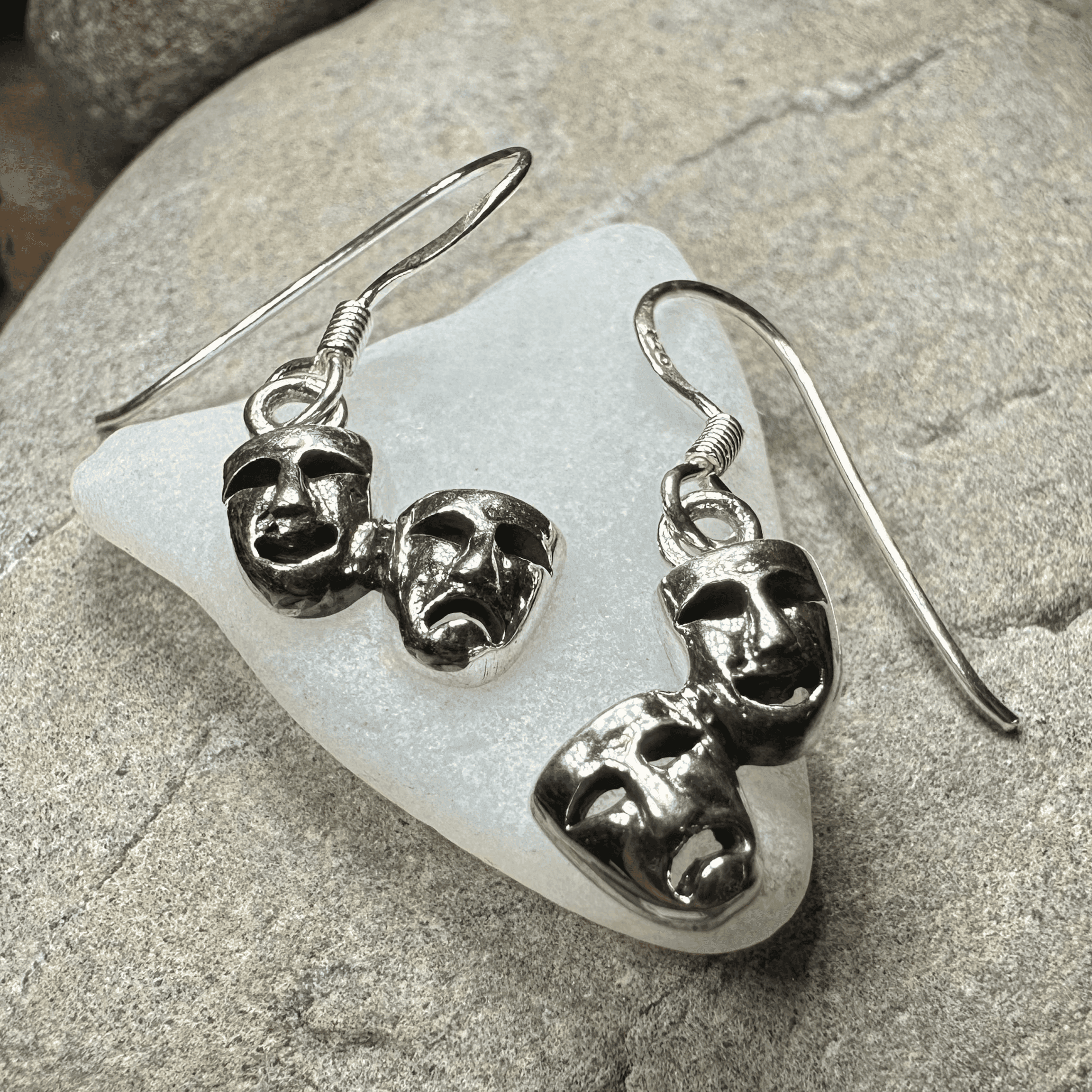 Theater Mask Earrings - 