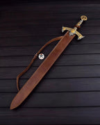 Templar Knights Sword Damascus Steel Crusader Sword Custom Hand Forged Blade