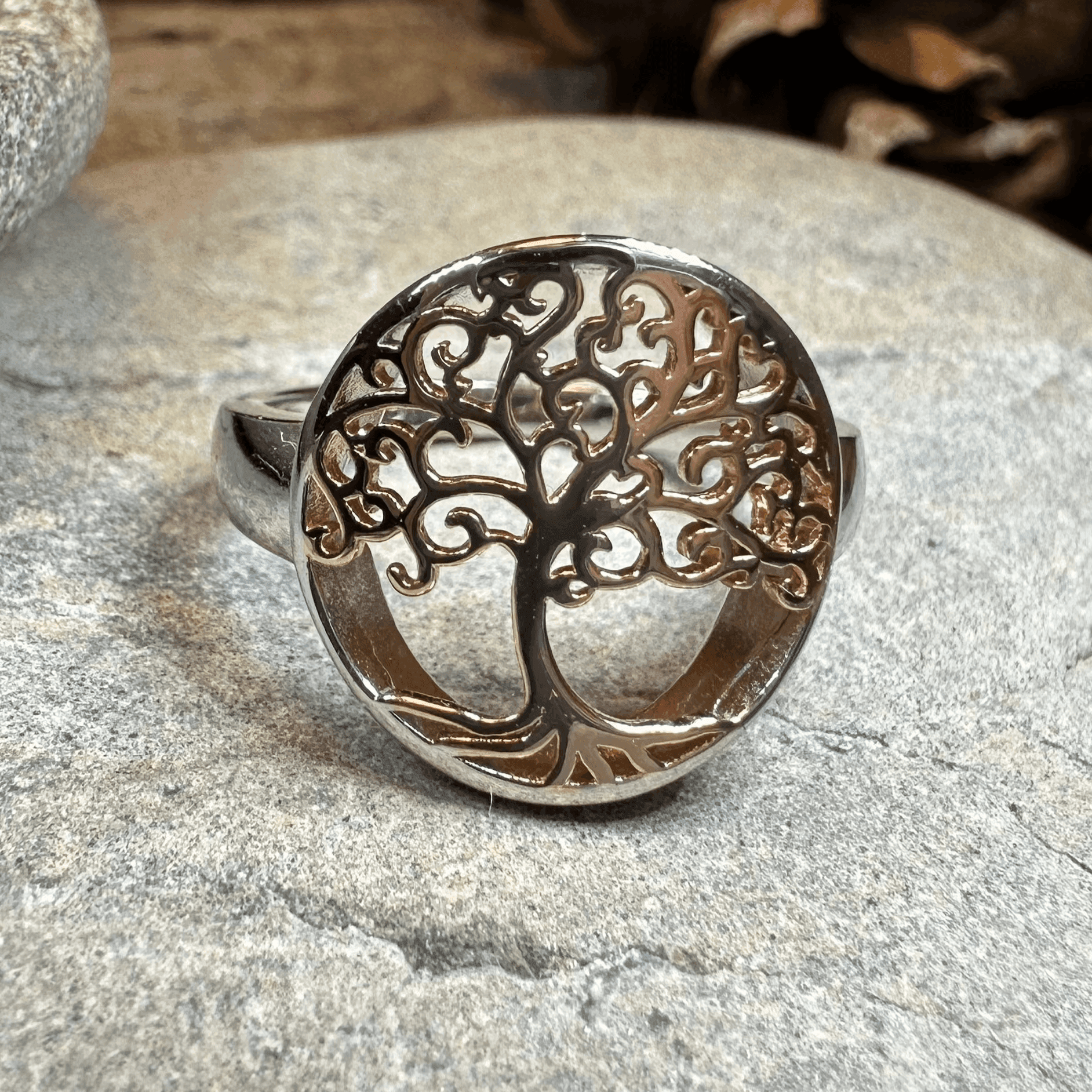 Rose Tree of Life Ring - 6