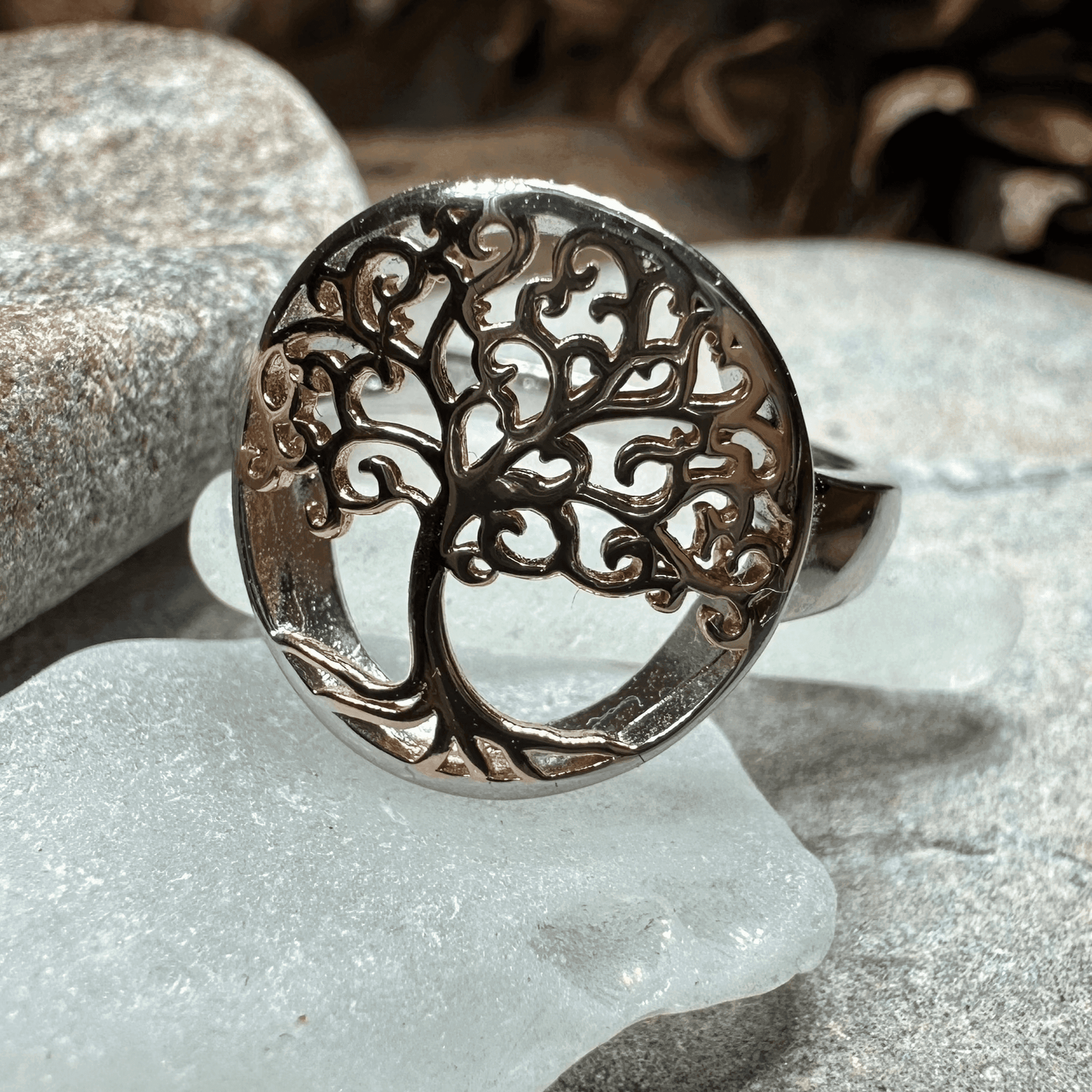 Rose Tree of Life Ring - 6