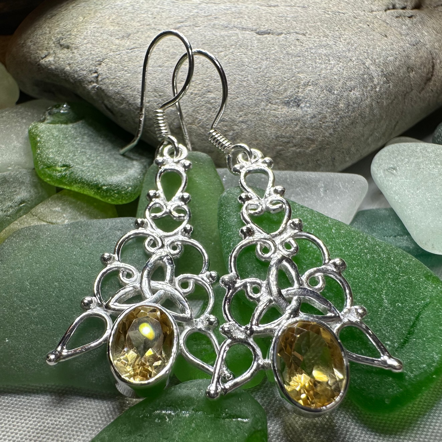Angeni Trinity Knot Earrings