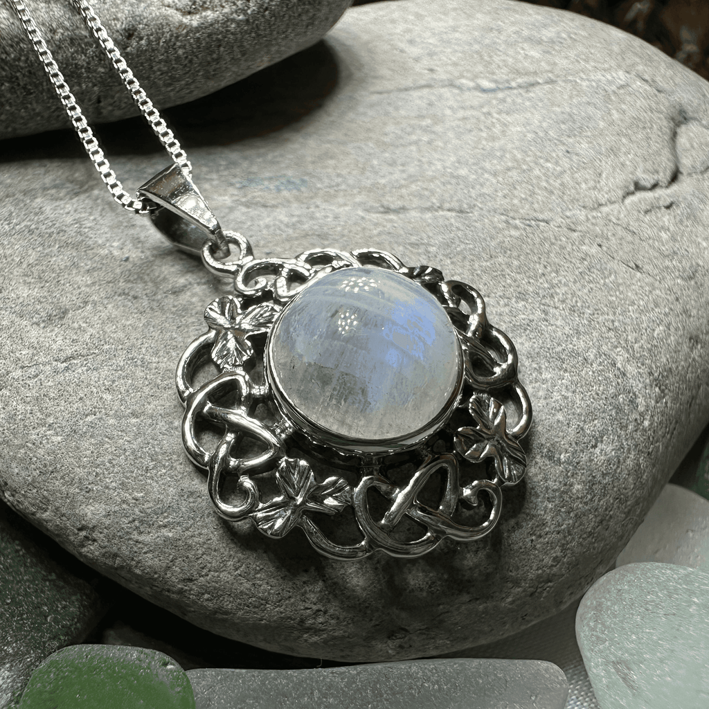 Elana Shamrock Moonstone Necklace - 18