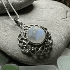 Elana Shamrock Moonstone Necklace - 18