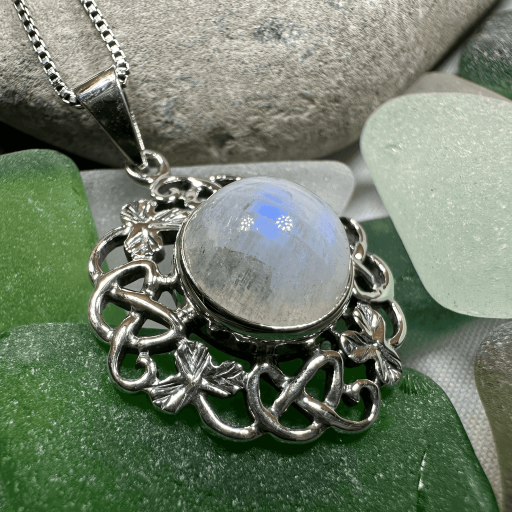 Elana Shamrock Moonstone Necklace - 18