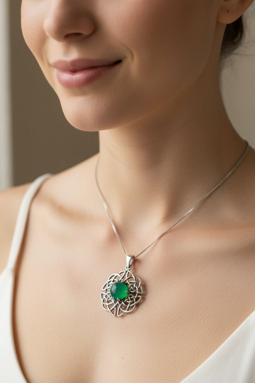 Elvenfire Celtic Knot Necklace