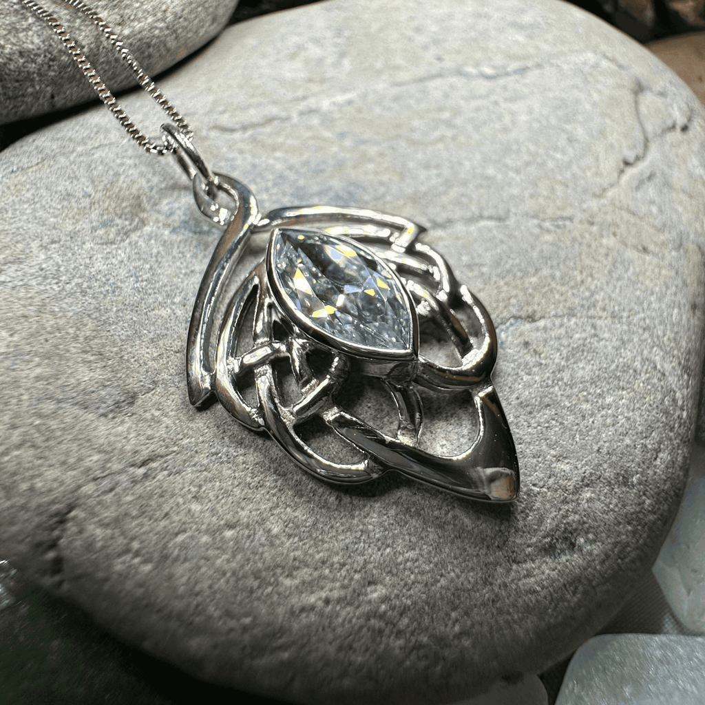 Celtic Dream Celtic Knot Necklace - 18 / Emerald Zirconia
