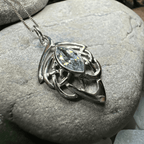 Celtic Dream Celtic Knot Necklace - 18 / Emerald Zirconia