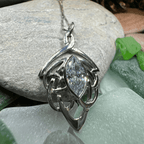 Celtic Dream Celtic Knot Necklace - 18 / Emerald Zirconia