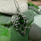 Celtic Dream Celtic Knot Necklace - 18 / Emerald Zirconia