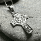 Celtic Blessing Celtic Cross Necklace - 18