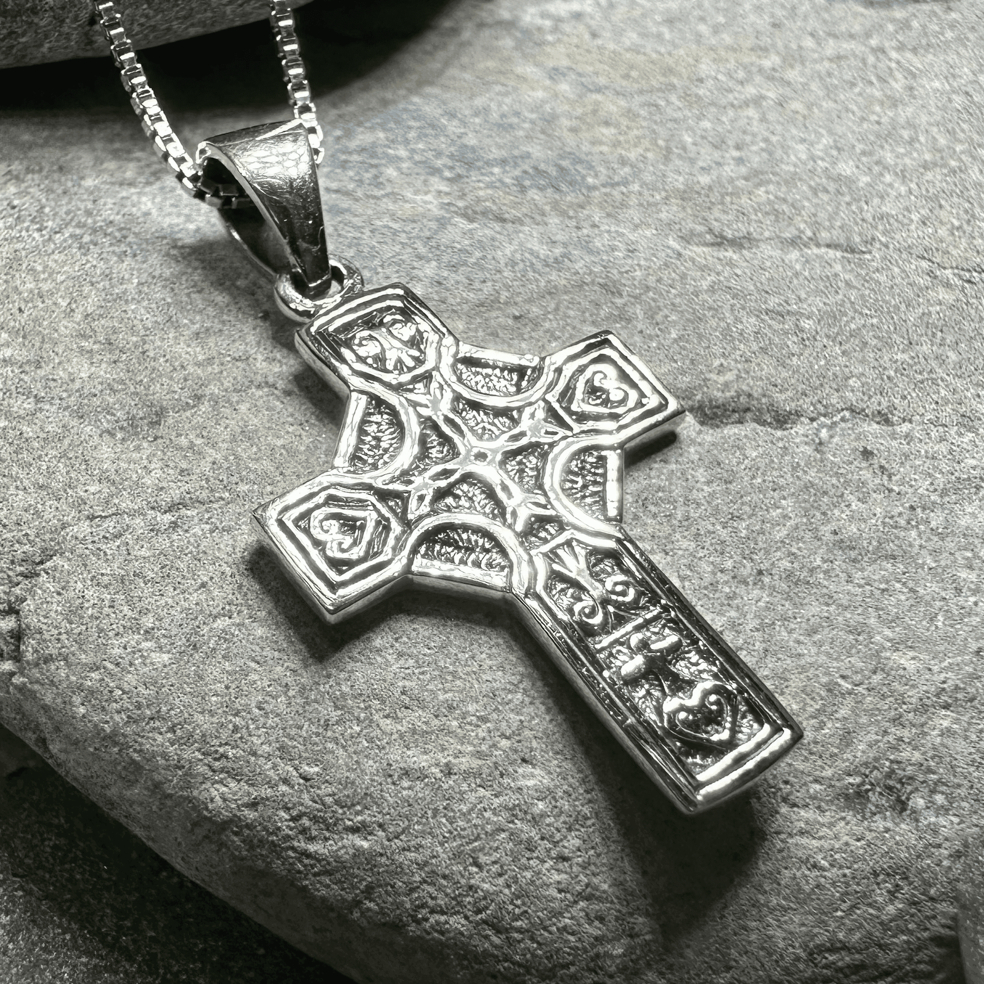 Celtic Blessing Celtic Cross Necklace - 18