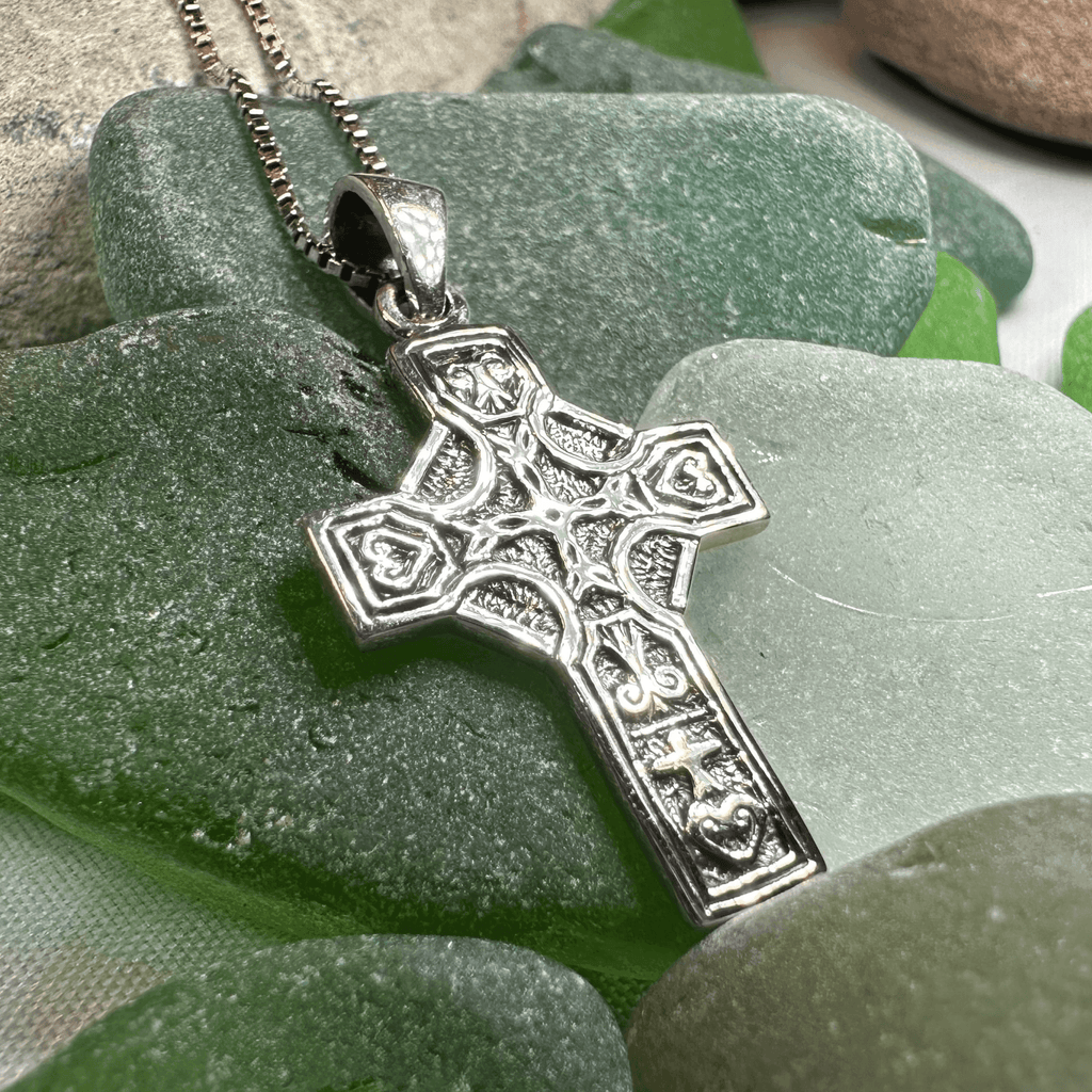 Celtic Blessing Celtic Cross Necklace - 18