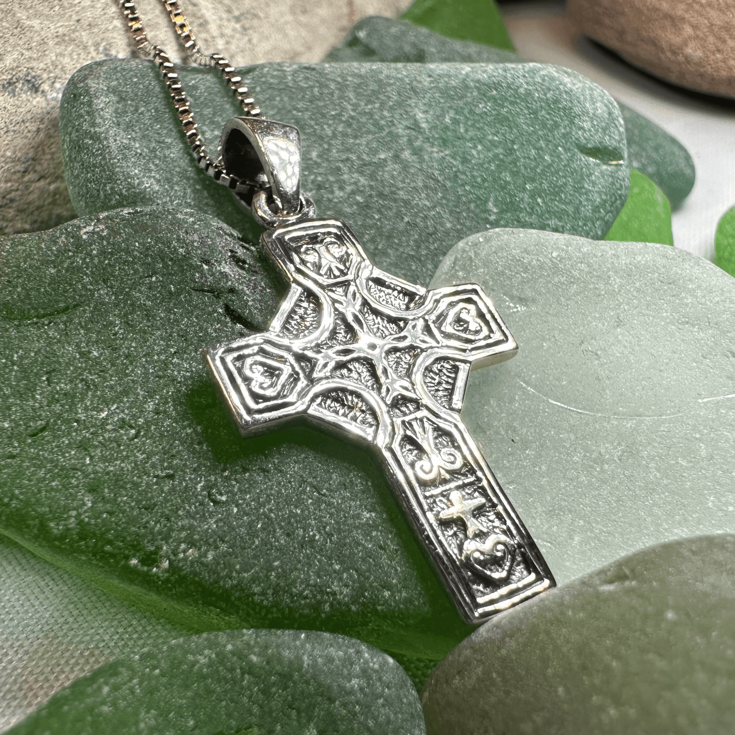 Celtic Blessing Celtic Cross Necklace - 18