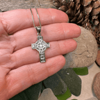Celtic Blessing Celtic Cross Necklace - 18