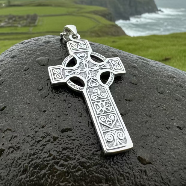 Columba Celtic Cross Necklace