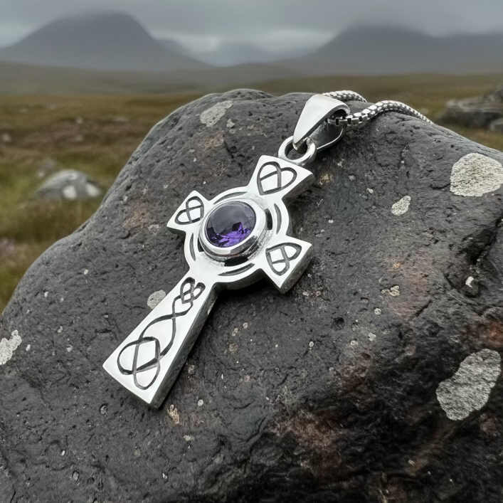 Cecilia Celtic Cross Necklace