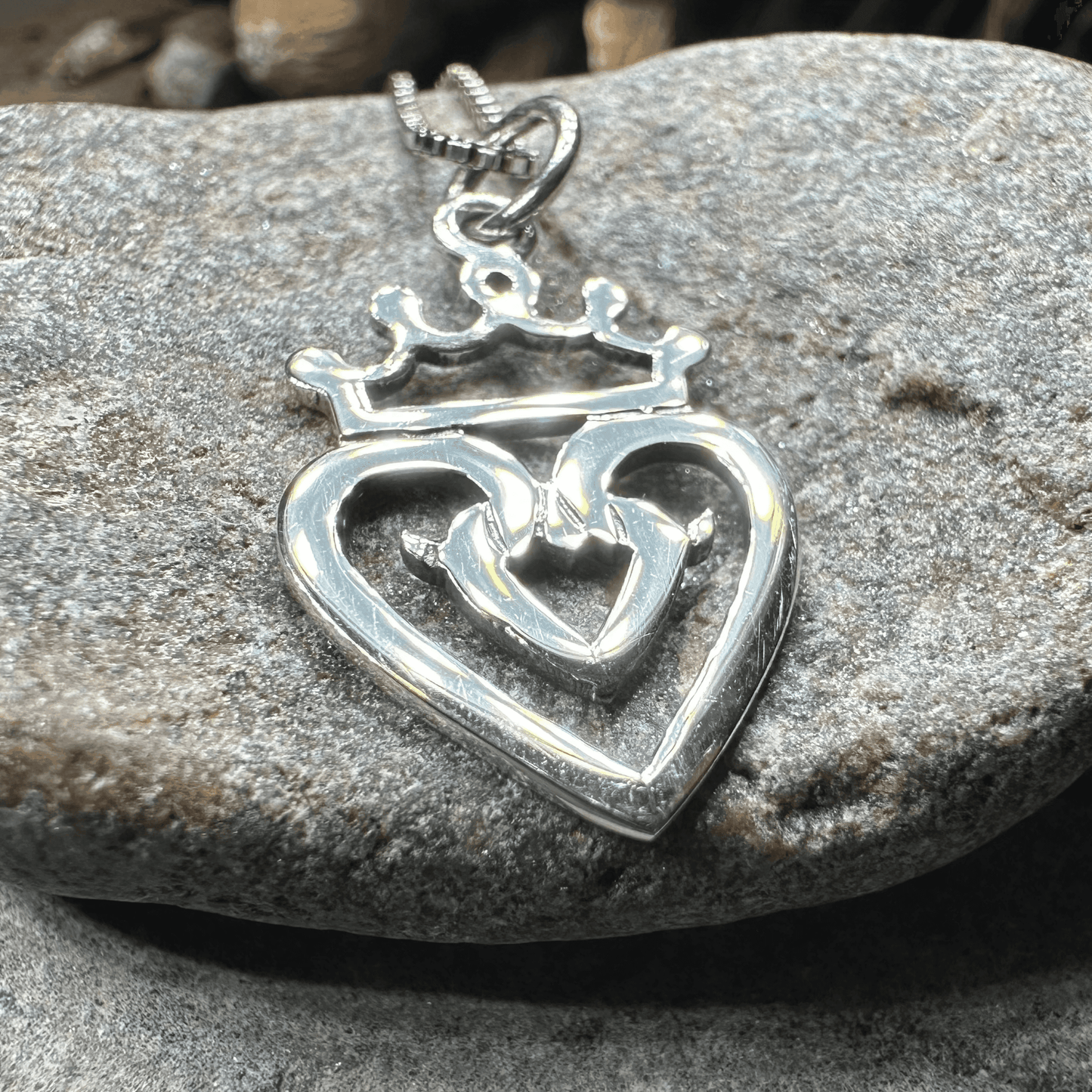 Highland Heart Luckenbooth Necklace - 18