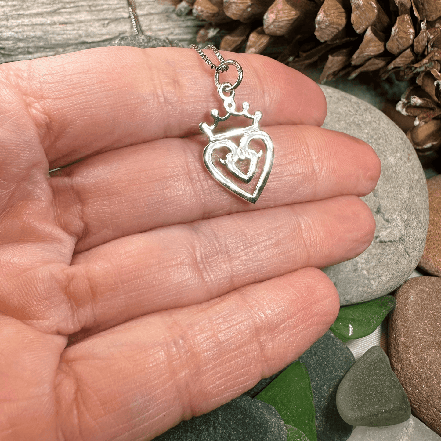 Highland Heart Luckenbooth Necklace - 18