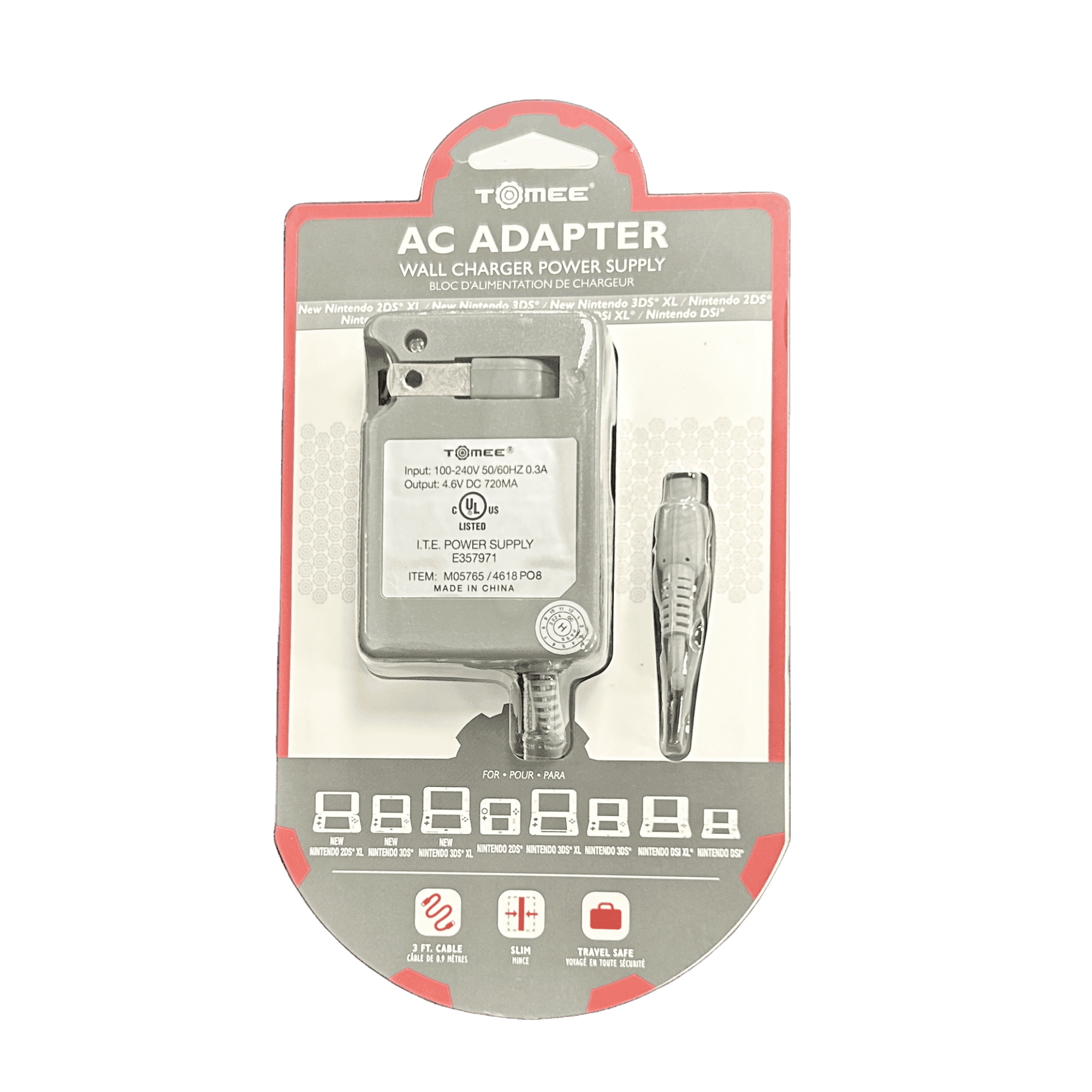 3DS/2DS/DSi Family AC Adapter | New - 