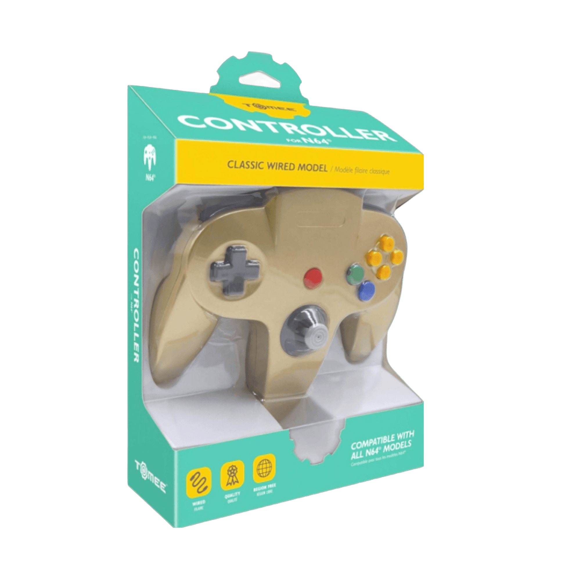 Tomee Wired N64 Controller | N64 - Gold