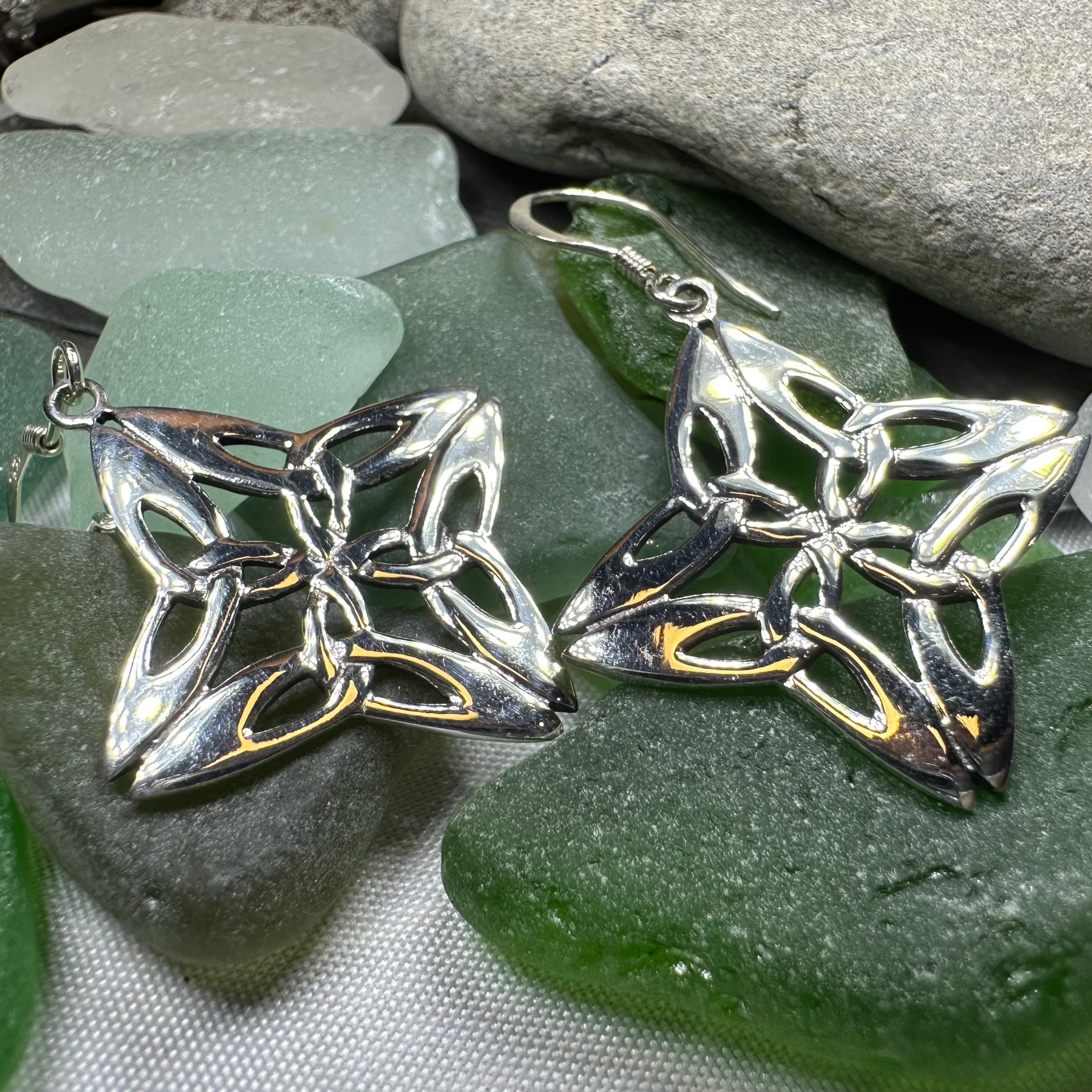 Nymah Trinity Knot Earrings
