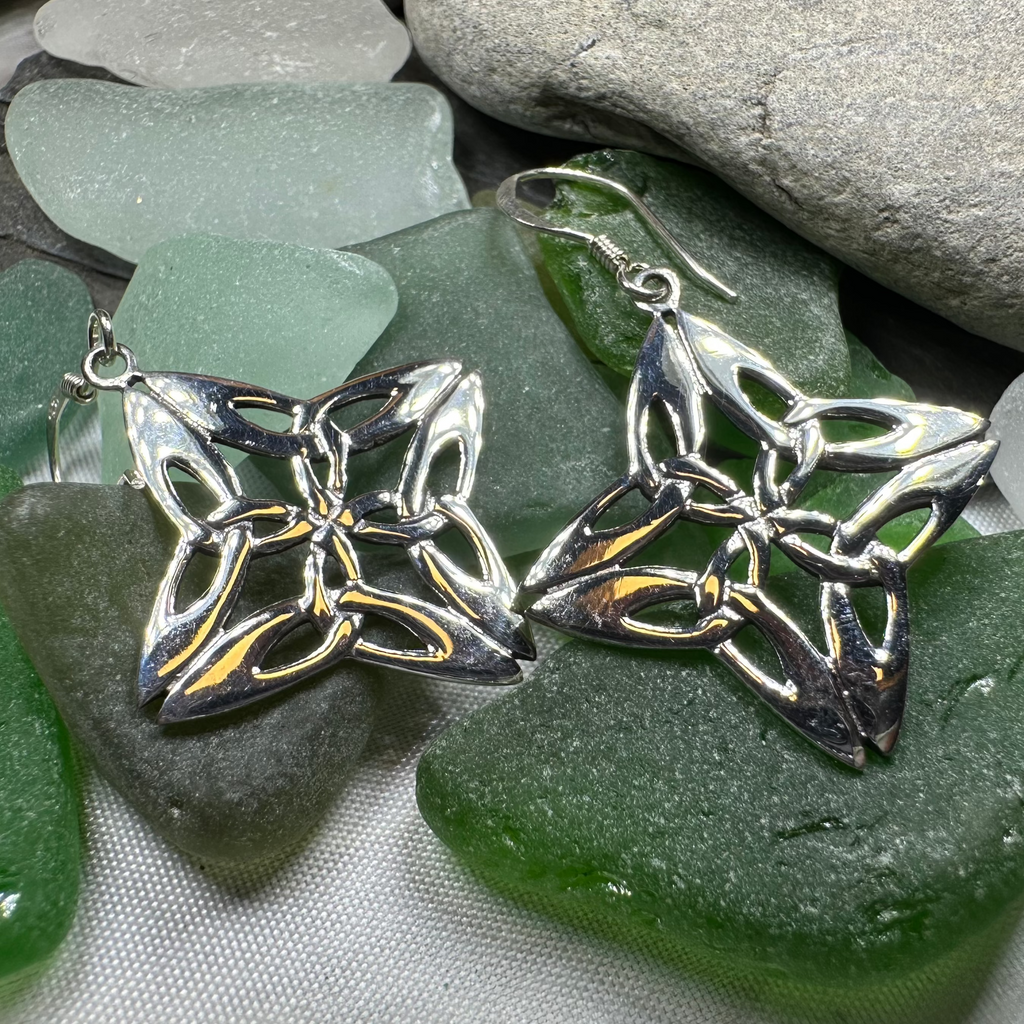 Nymah Trinity Knot Earrings