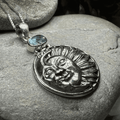 Summer Sun Necklace - Oval Blue Topaz