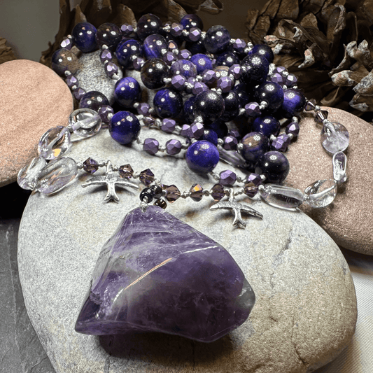 Amethyst Larksong Long Necklace - 
