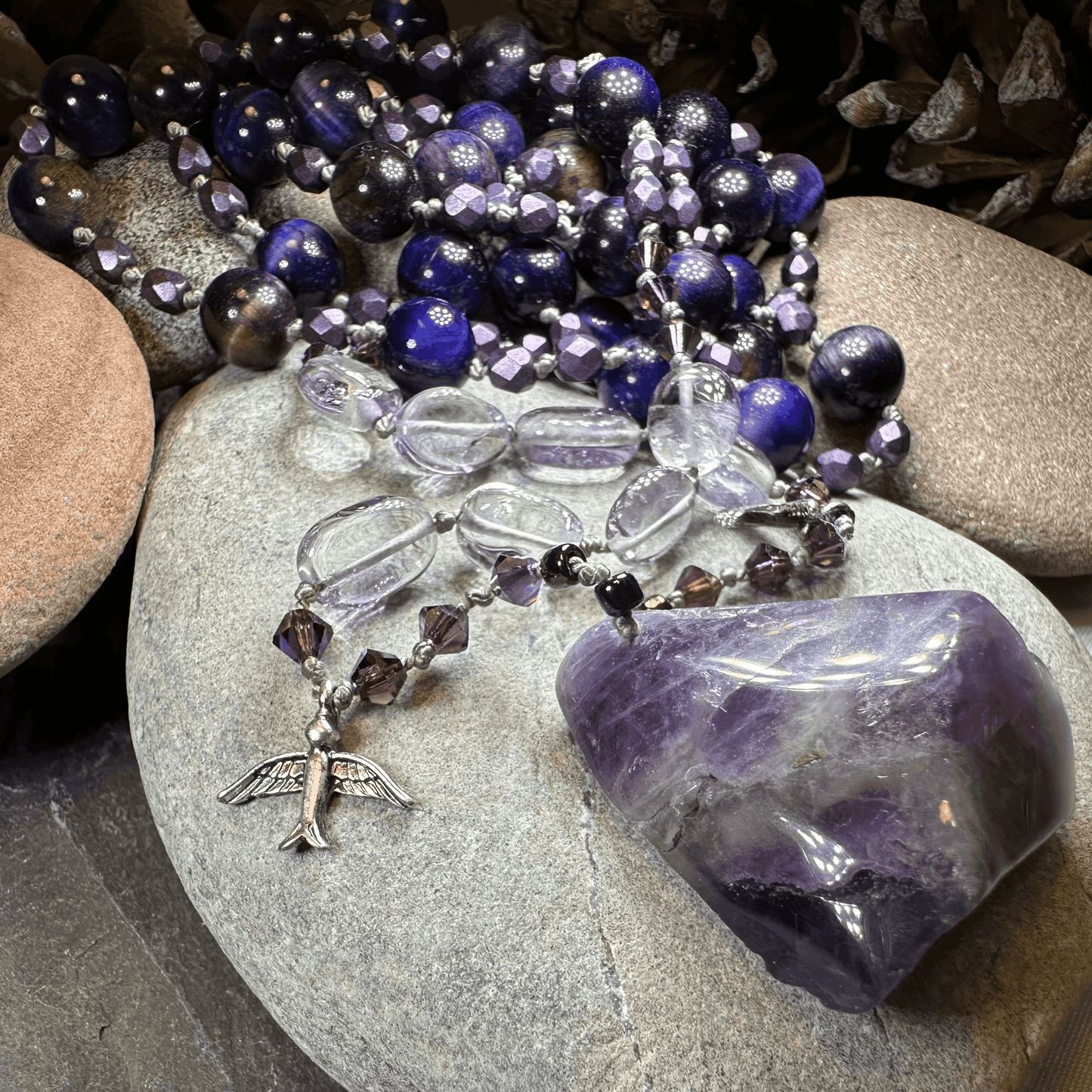 Amethyst Larksong Long Necklace - 