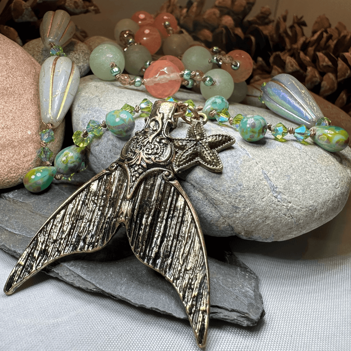 Seasong Mermaid Long Necklace - 