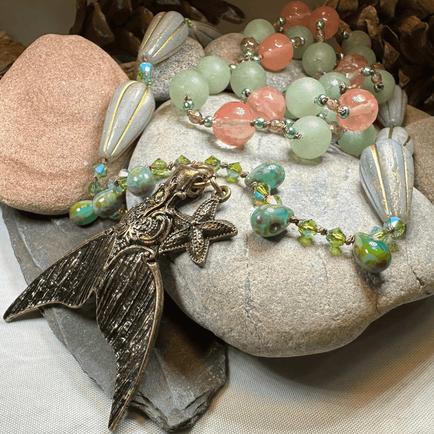 Seasong Mermaid Long Necklace - 