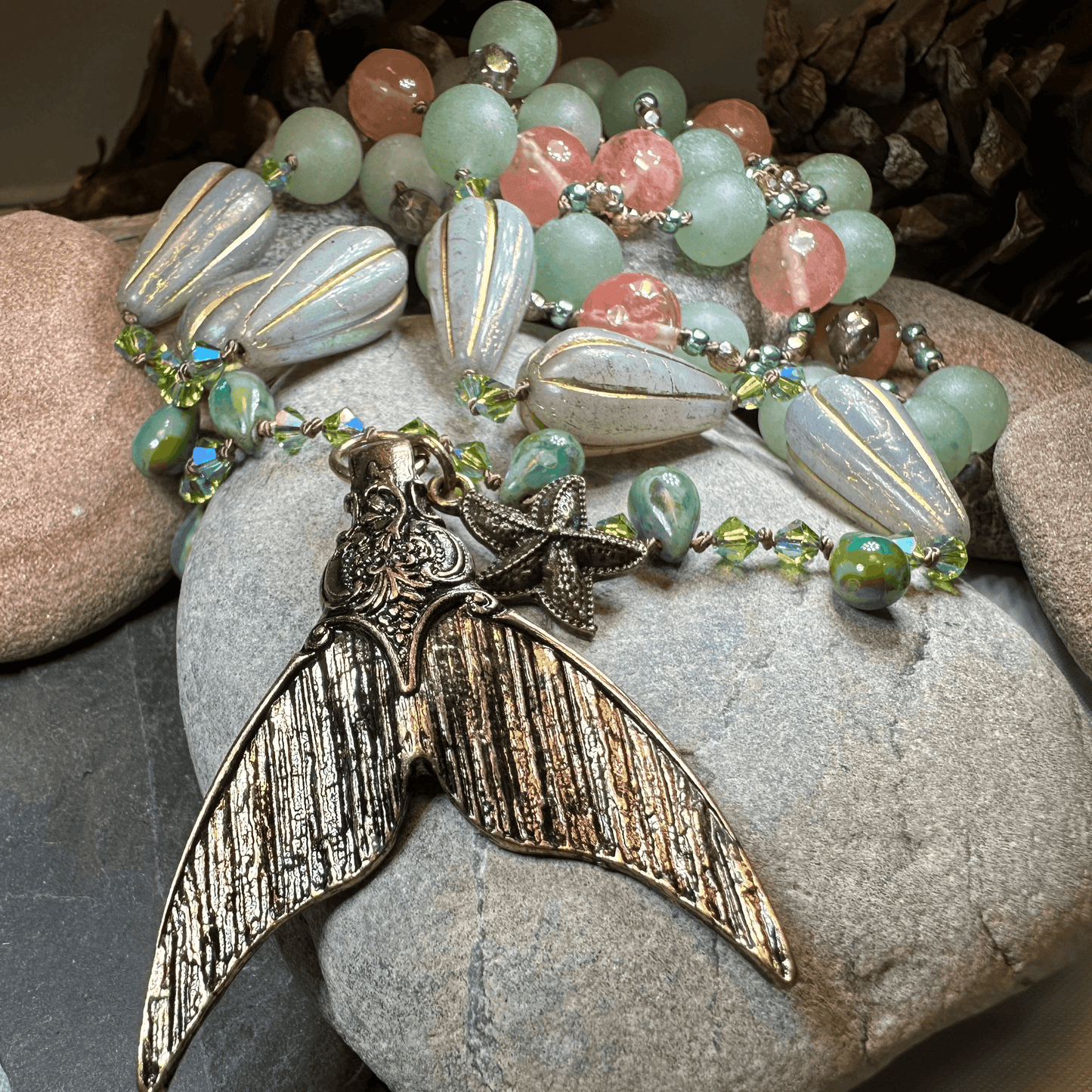 Seasong Mermaid Long Necklace - 