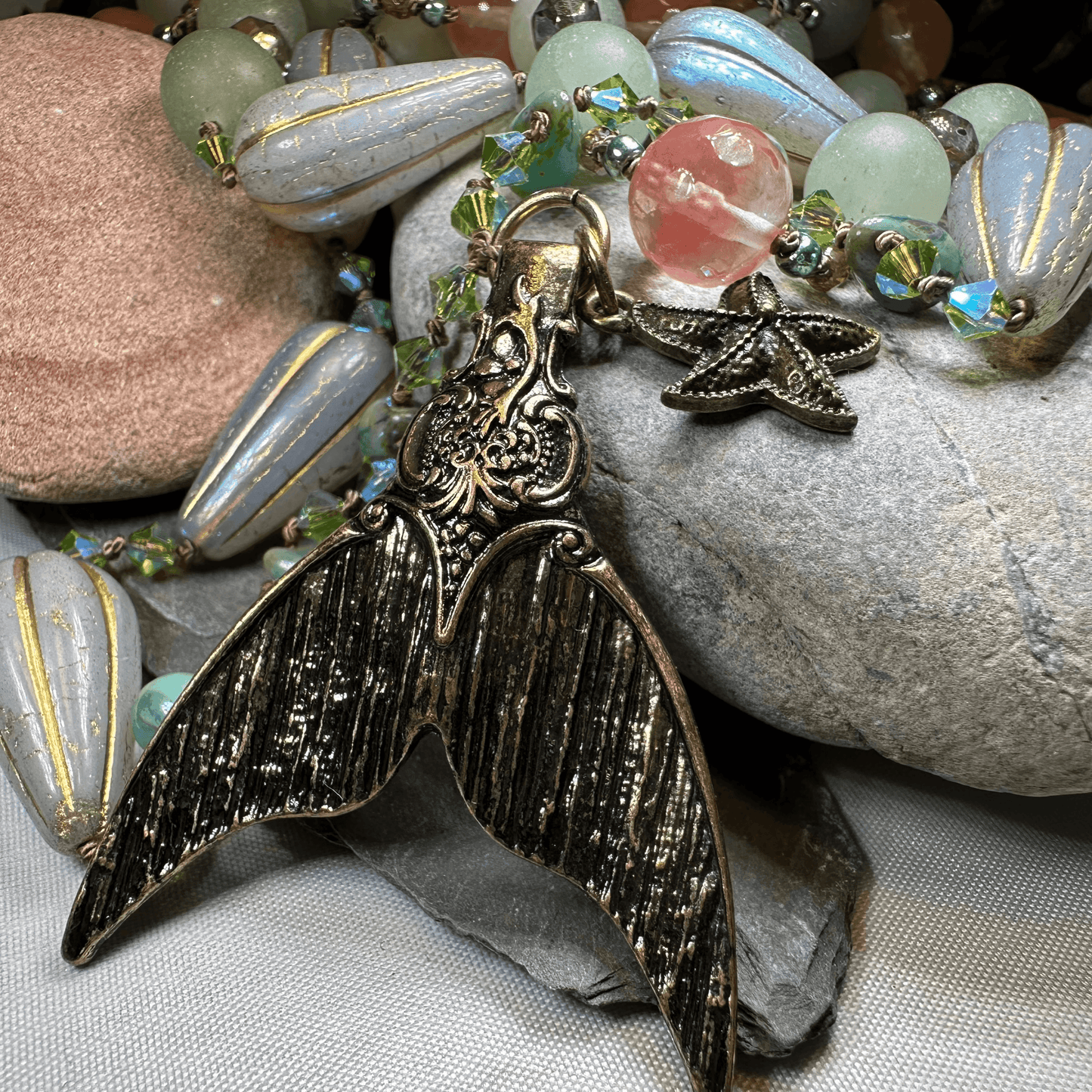 Seasong Mermaid Long Necklace - 