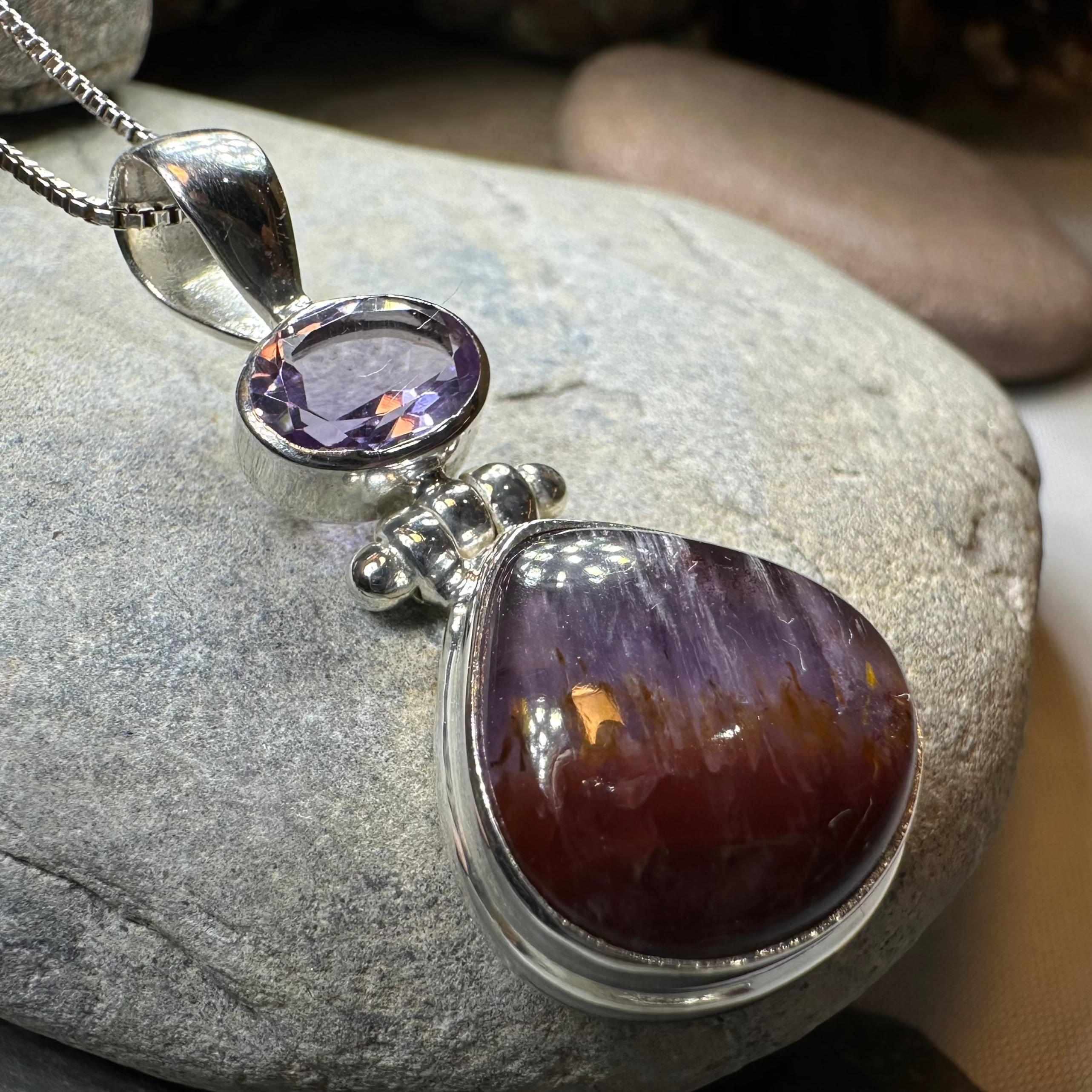 Celtic Amethyst Dusk Necklace