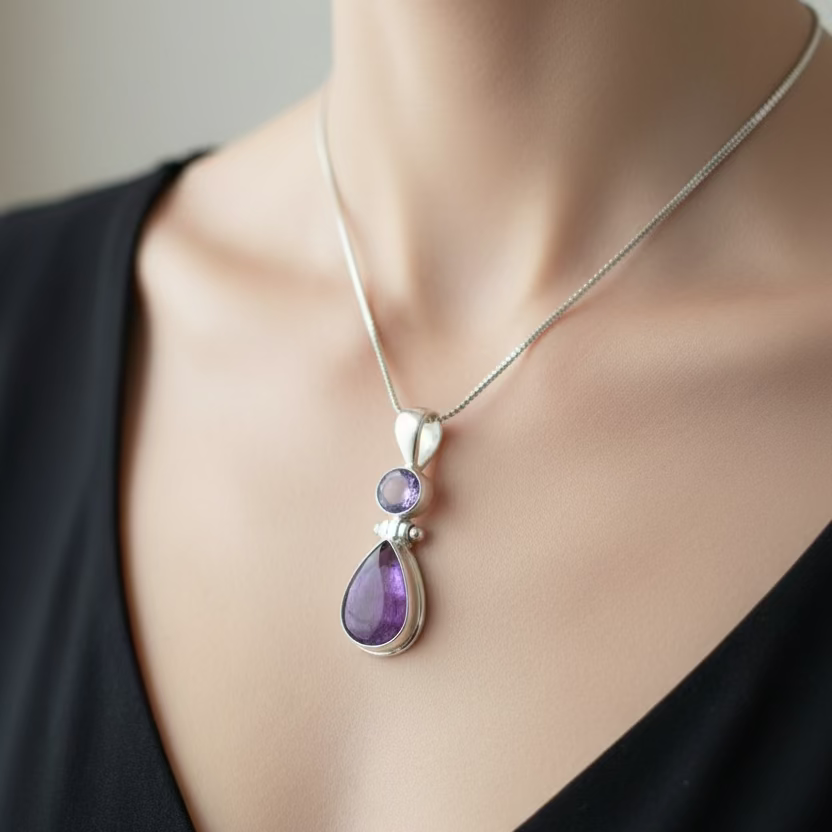 Celtic Amethyst Dusk Necklace