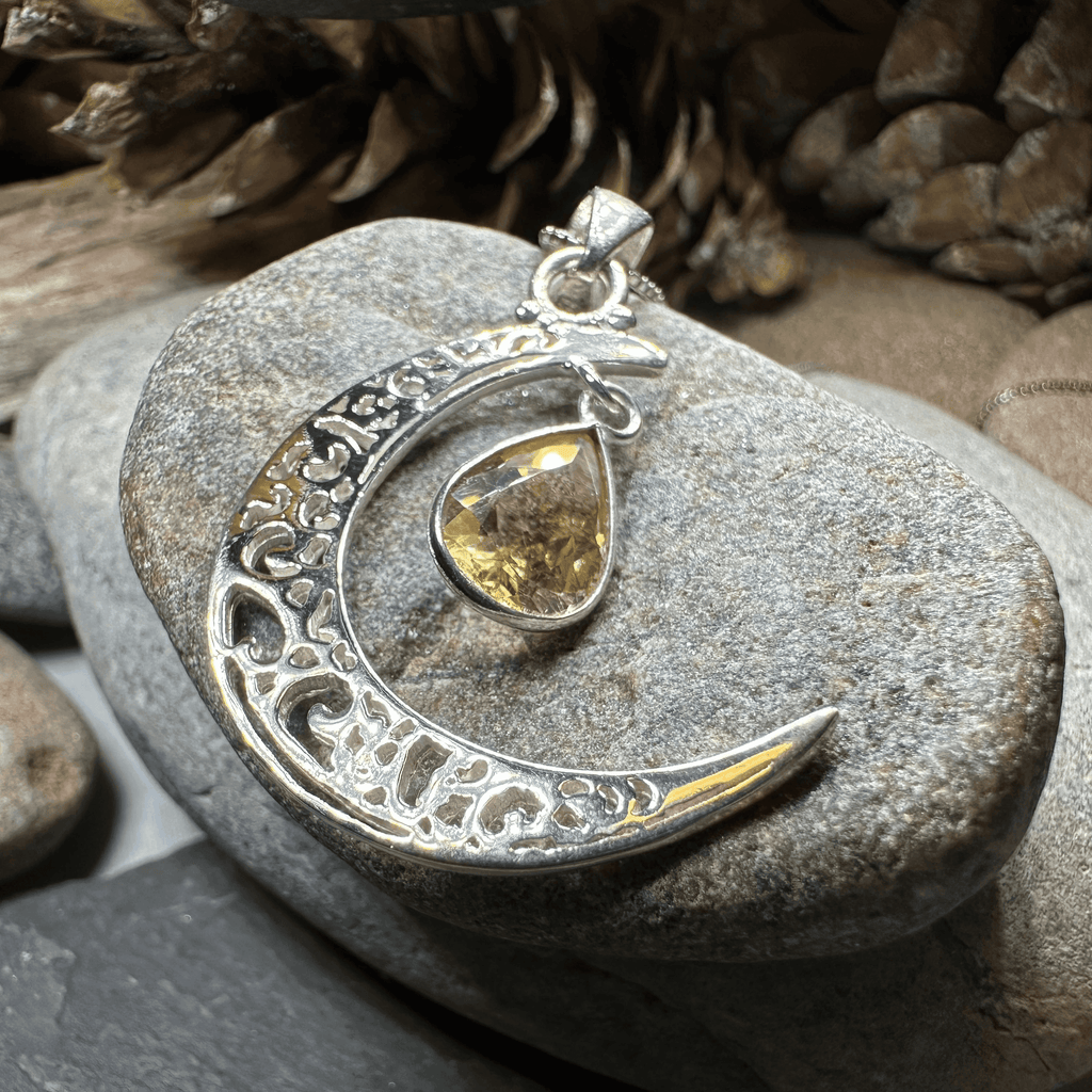 Riana Moon Necklace - 18 / Topaz
