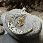 Riana Moon Necklace - 18 / Topaz