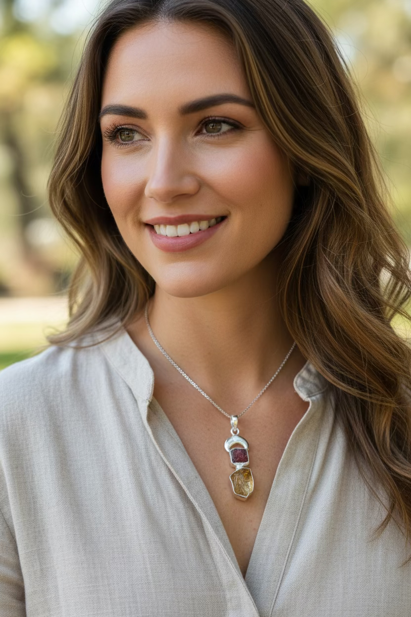 Adelina Moon Necklace