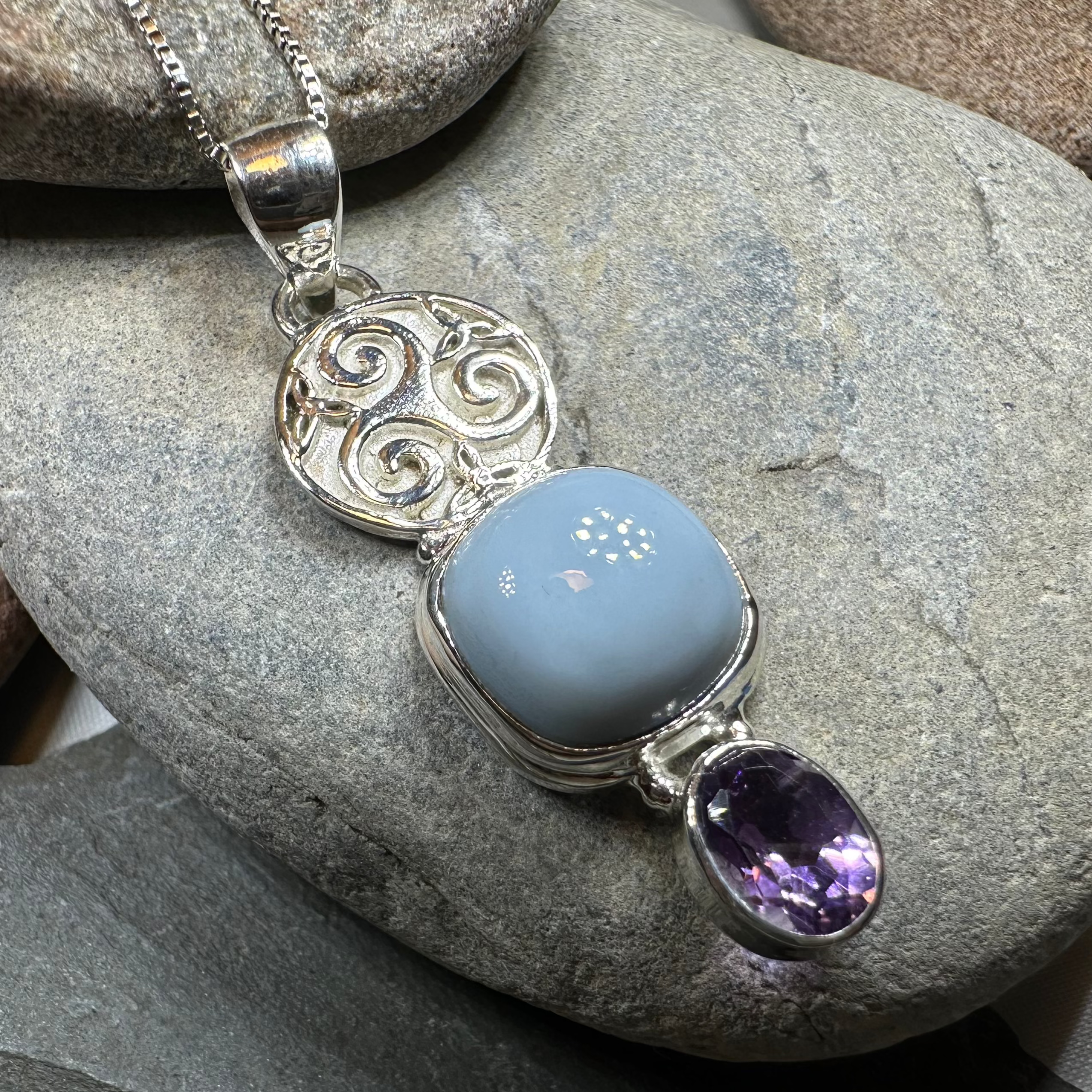 Euna Celtic Spiral Necklace