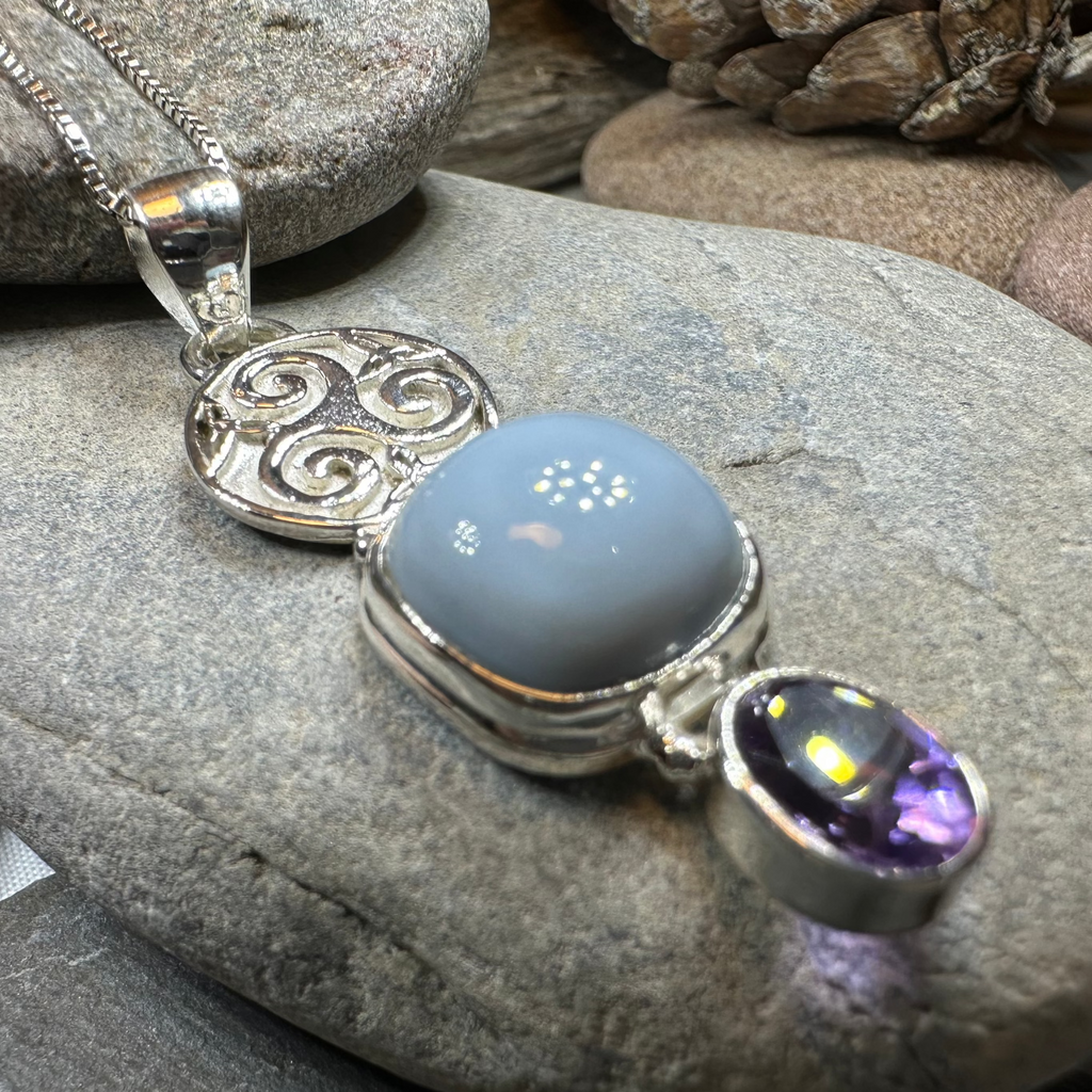 Euna Celtic Spiral Necklace