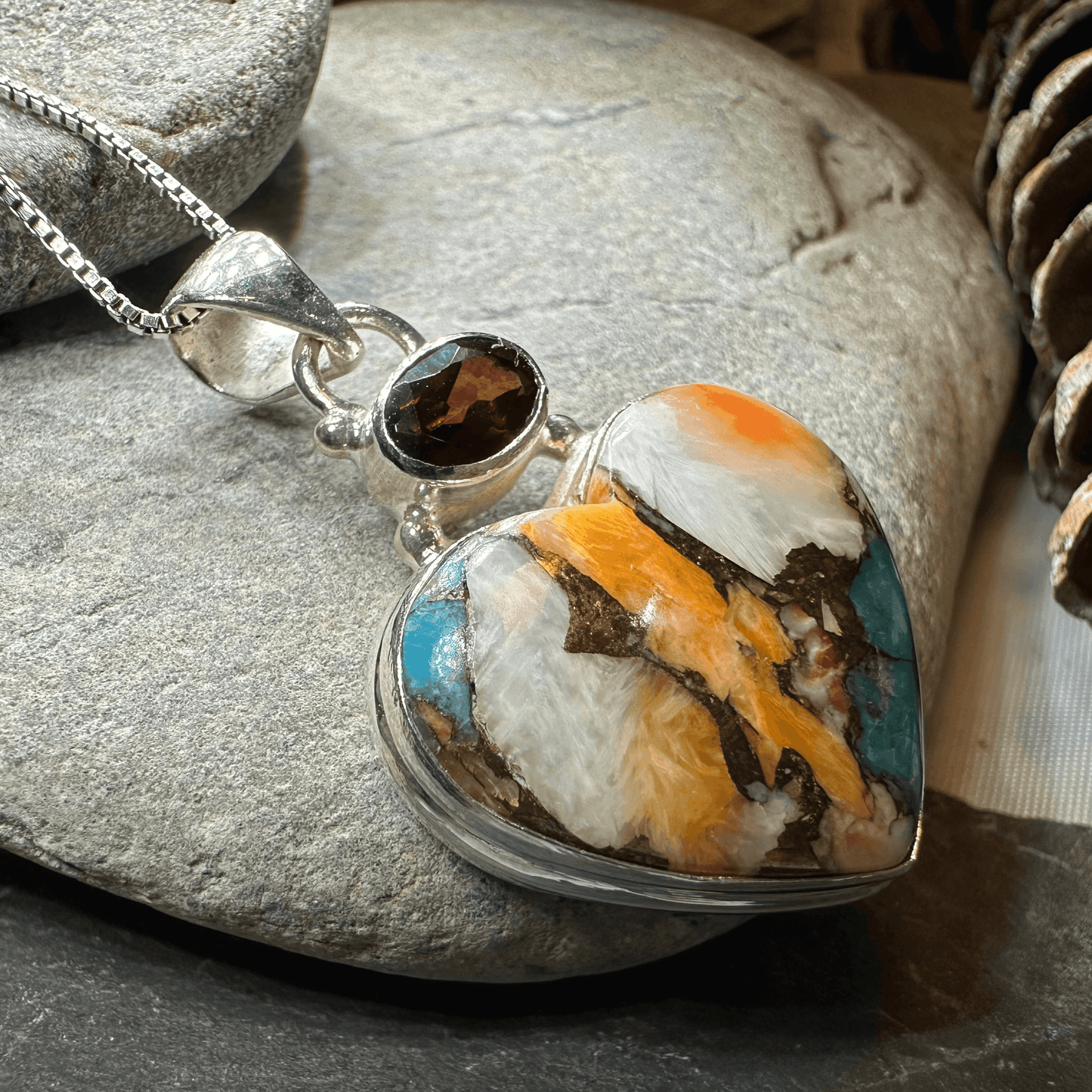 Colorful Heart Necklace - 18