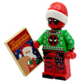 Custom Christmas Cheer Deadpool Minifig - 