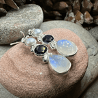 Ava Moonstone Earrings - Amethyst