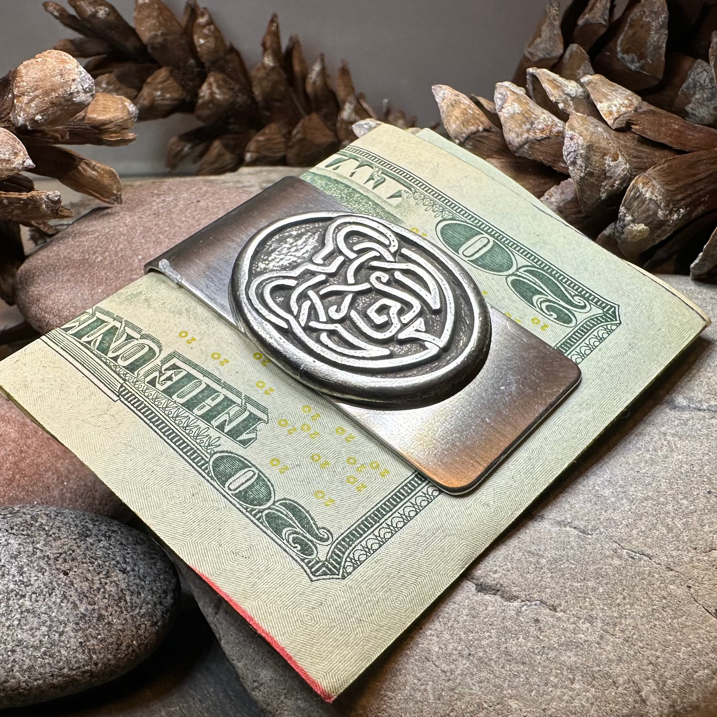 Celtic Bear Money Clip