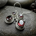 Garnet Romantic Earrings